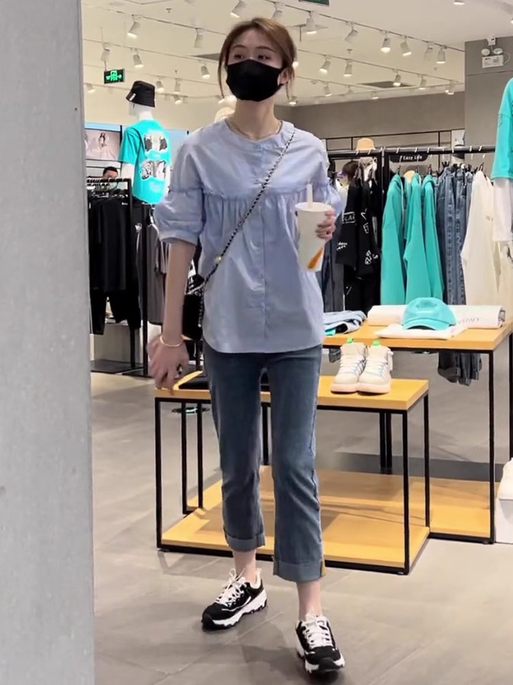Summer Clothing New Look - Casual modieuze set jonge look houtnerf