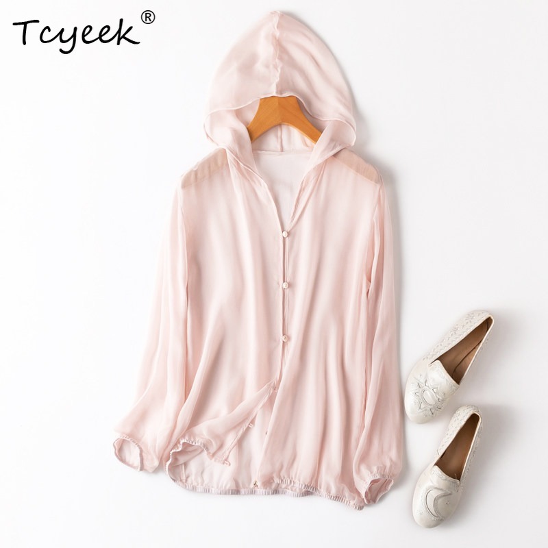 Summer Clothing Women - Tcyeek 100% Echte Moerbei Zijde Vrouw