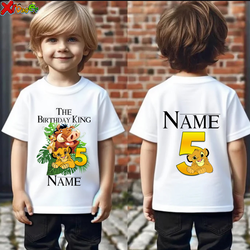 Summer Clothing Name - Verjaardag Jongen Shirts 5e Kinderen Bijpassende