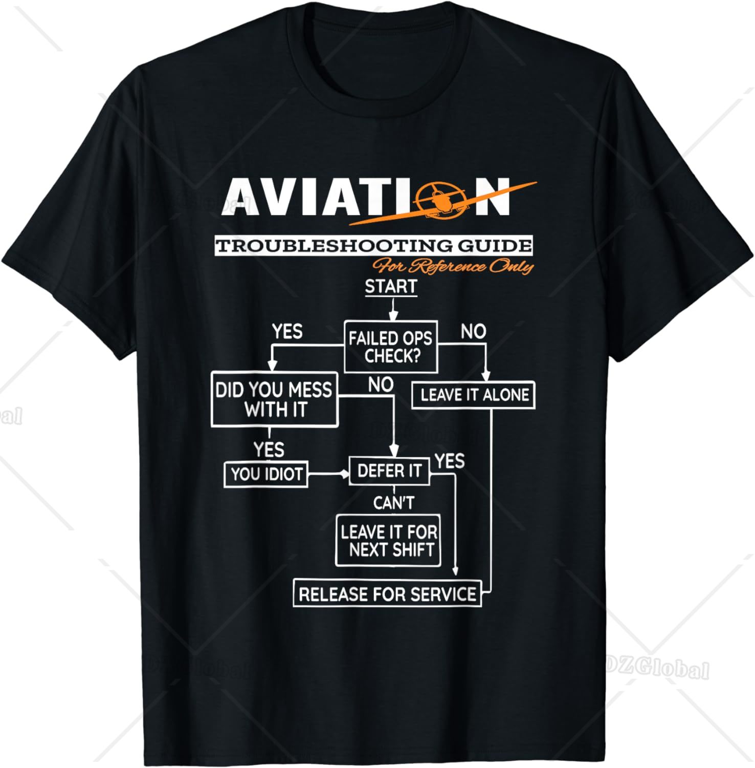 Summer Clothing Guide - Vliegtuigpiloot T-Shirt Grappige Piloot Probleemoplossingsgids T-Shirt