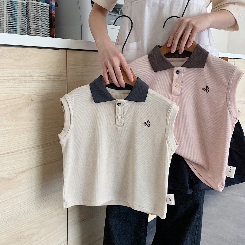 Summer Clothing Baby Boy - Kinderen Mouwloos T-shirt 2026 Zomer Nieuwe