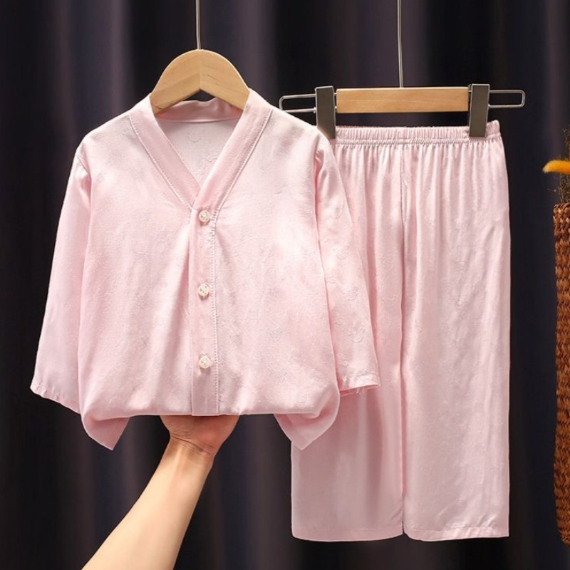 Summer Clothing Baby Boy - Nieuwe kinderpyjamaset met lange mouwen, zomer,