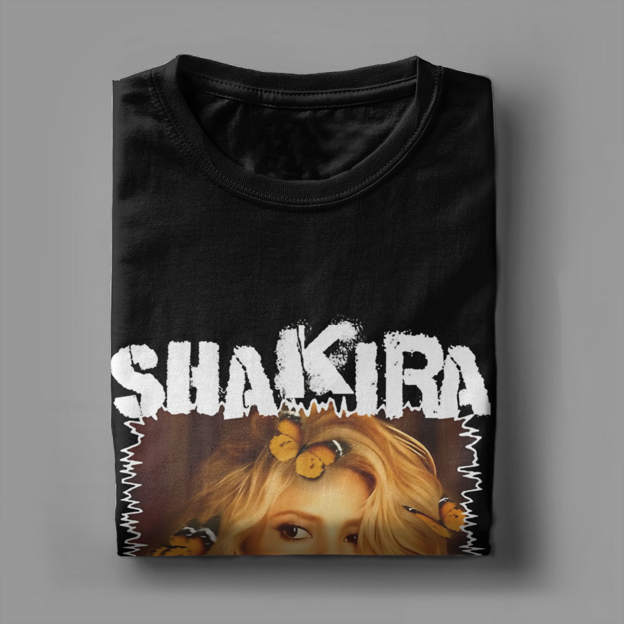 Summer Clothing Ideas For Women - Mannen Vrouwen T-shirt Grunge Ingelijste Shakira