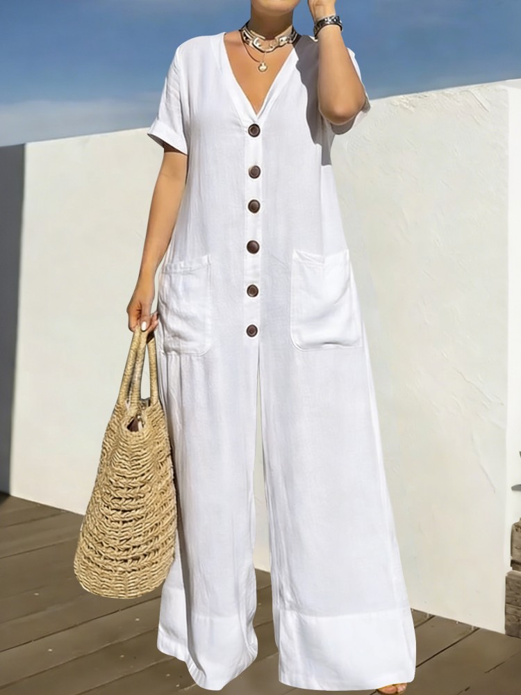 Summer Clothing Bundle - Plus Size Dameskleding Jumpsuit Zomerkleding Blauw