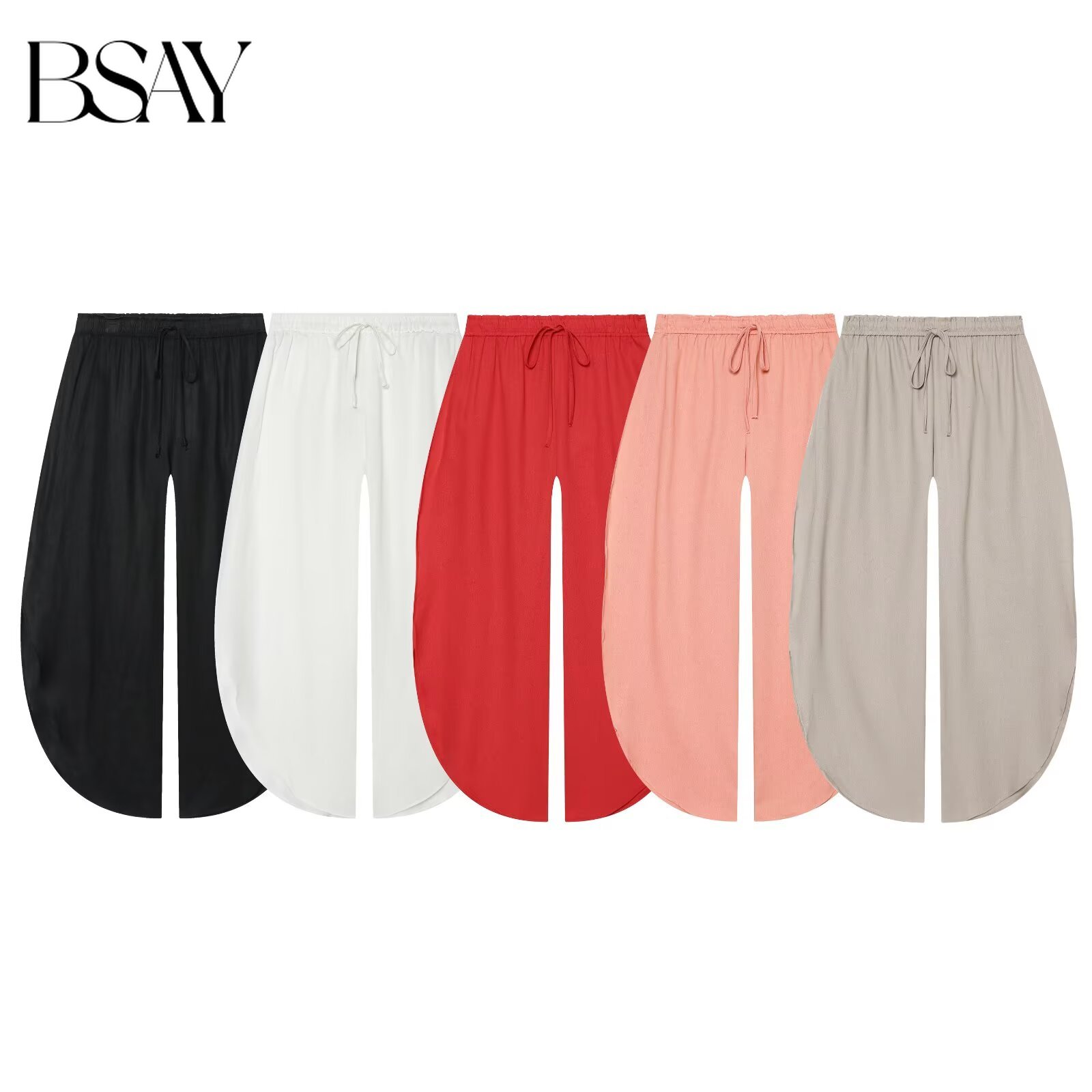 Palazzo Pant Wide - BSAY 2026 Damesbroek met hoge taille,