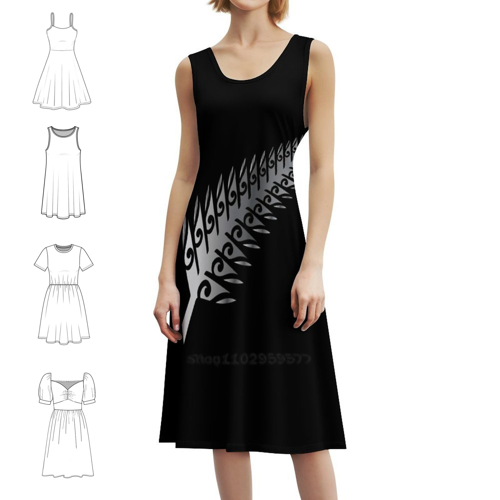 Summer Clothing Ideas For Women - Zilvervaren Nieuw-Zeeland Maori-stijl cadeau-idee Klassieke dames