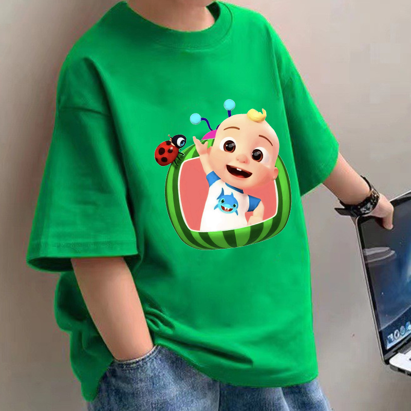 Summer Clothing Baby Boy - Cocomelons Baby T-shirts Anime Katoen Korte