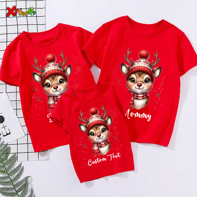 Summer Clothing Name - Kerstshirt Aangepaste naam Kinderen Familie bijpassende
