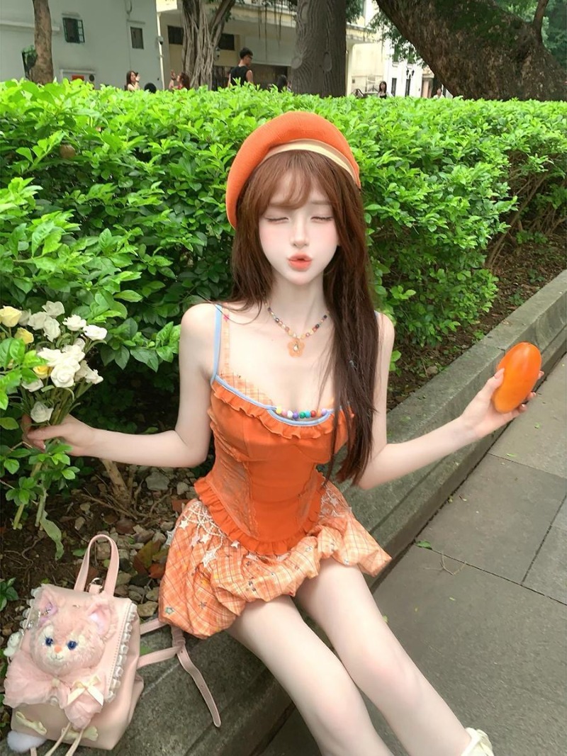 Zomer Nieuwe Oranje Dopamine Z - Summer Clothing Bundle recensie en prijs