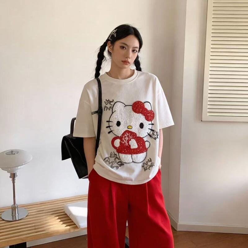 Leuke Korte Mouwen Hello Kitty - Summer Clothing Women recensie en prijs