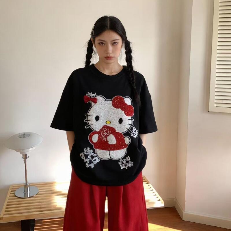 Leuke Korte Mouwen Hello Kitty - Summer Clothing Women recensie en prijs