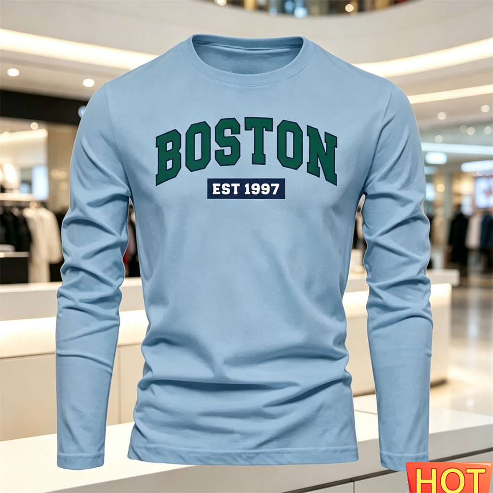 Herfst Zomer heren T-shirt met - Summer Clothing Usa recensie en prijs