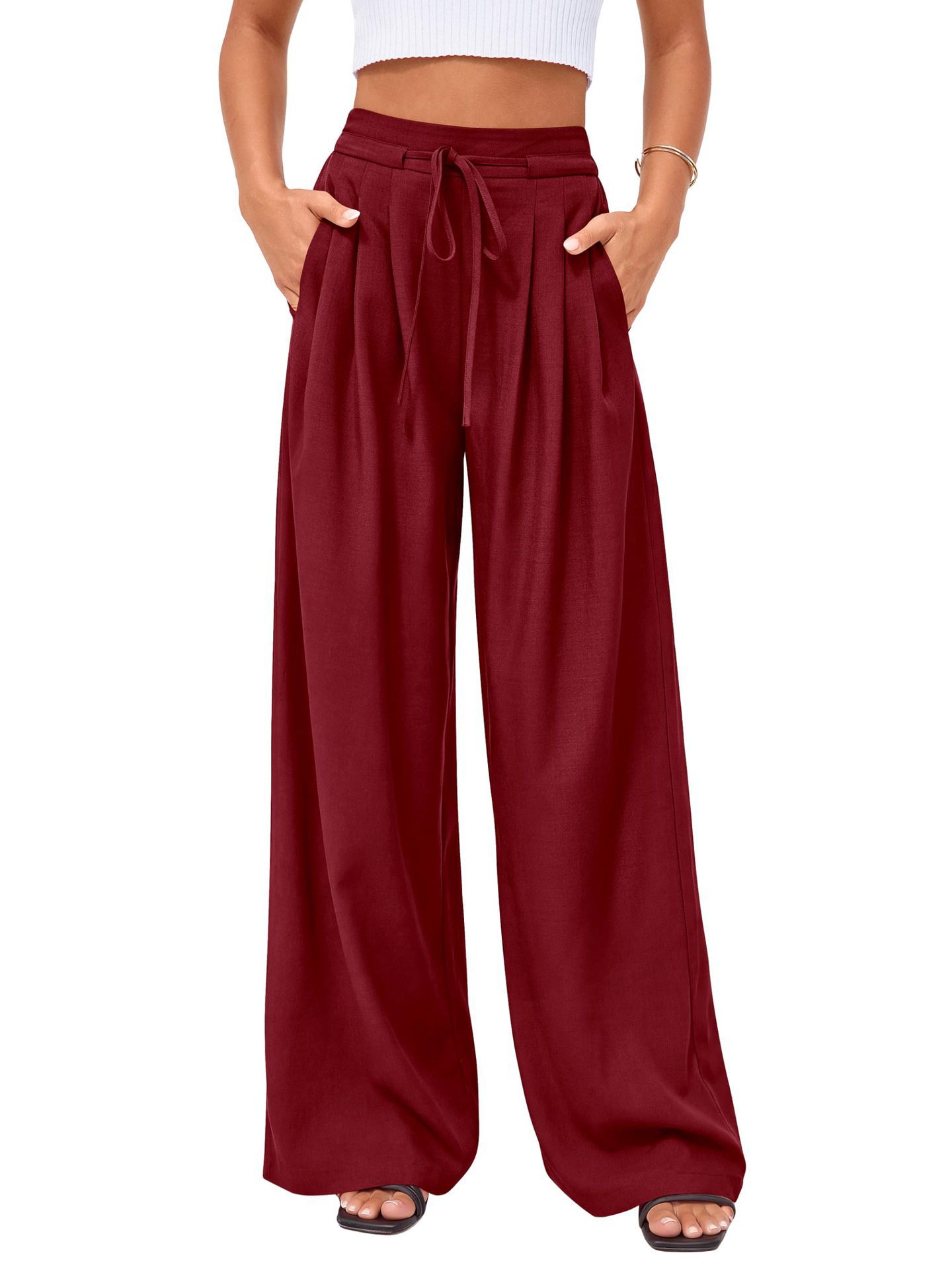 Damesbroek met hoge taille, tr - Palazzo Pant Wide recensie en prijs