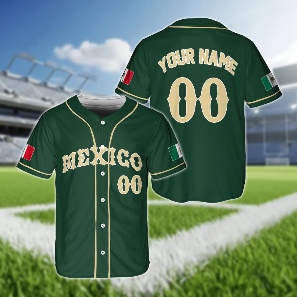 Hot Mexicaanse vlag honkbalshi - Summer Clothing Name recensie en prijs