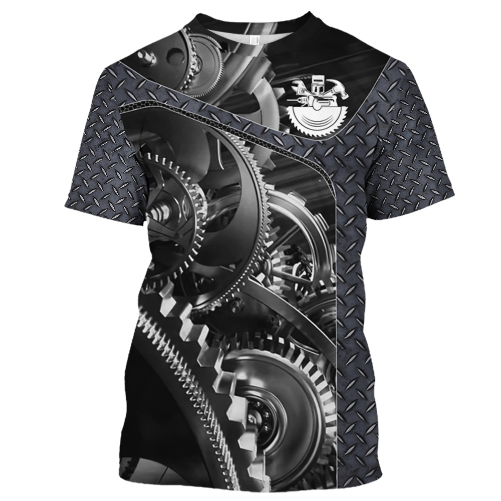 Vintage T-shirt Monteur 3D Pri - Summer Clothing Name recensie en prijs