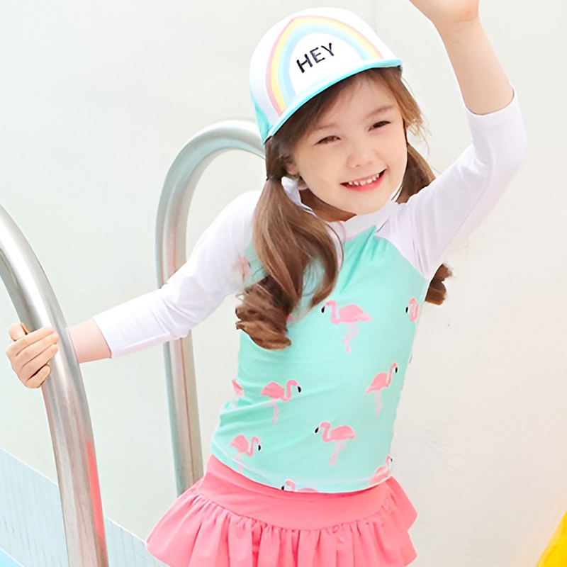 Meisjes bedrukt zwempak met la - Summer Clothing Baby Boy recensie en prijs