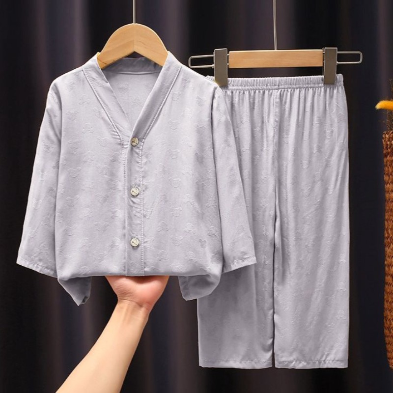 Nieuwe kinderpyjamaset met lan - Summer Clothing Baby Boy recensie en prijs