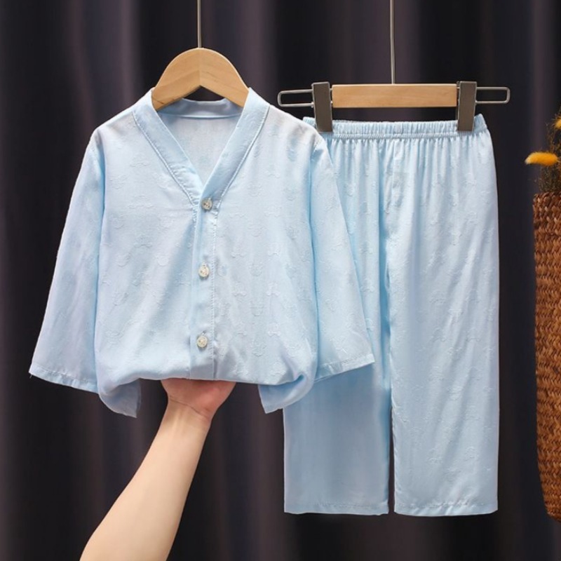 Nieuwe kinderpyjamaset met lan - Summer Clothing Baby Boy recensie en prijs