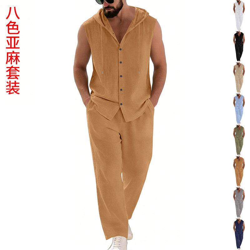 Casual linnen pak voor heren,  - Summer Clothing Usa recensie en prijs