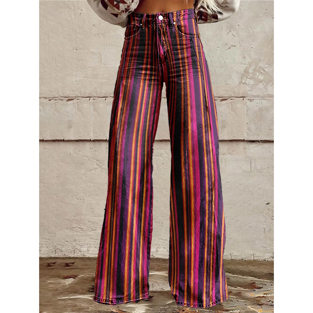 Retro gestreepte flare broek v - Palazzo Pant Wide recensie en prijs