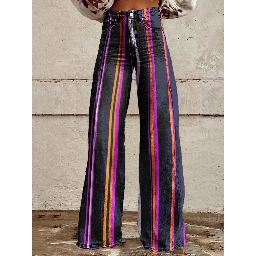 Retro gestreepte flare broek v - Palazzo Pant Wide recensie en prijs