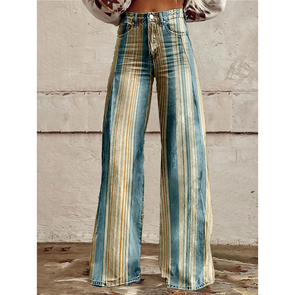 Retro gestreepte flare broek v - Palazzo Pant Wide recensie en prijs