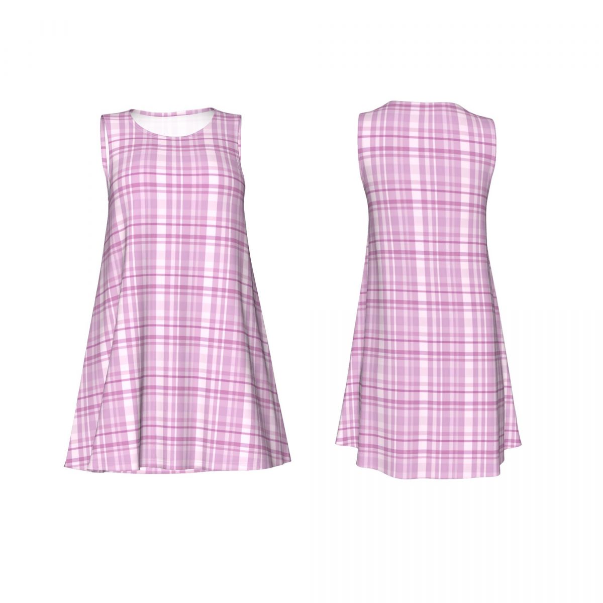 Paarse geruite casual jurk met - Summer Clothing Ideas For Women recensie en prijs