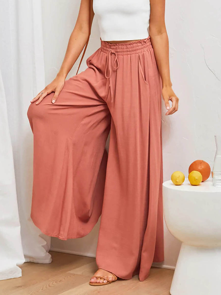 Damesbroek met hoge taille, wi - Palazzo Pant Wide recensie en prijs