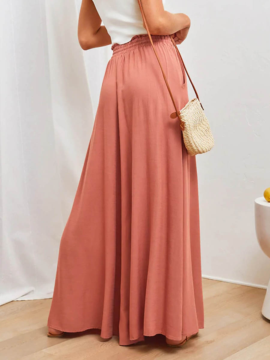Damesbroek met hoge taille, wi - Palazzo Pant Wide recensie en prijs