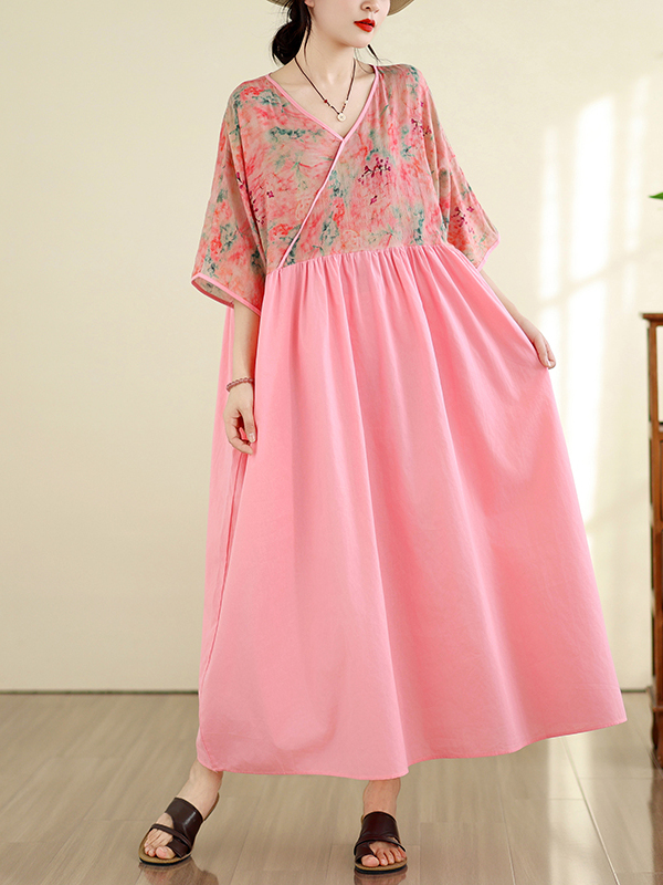 Retro stijl katoen-linnen V-ha - Summer Clothing New Look recensie en prijs