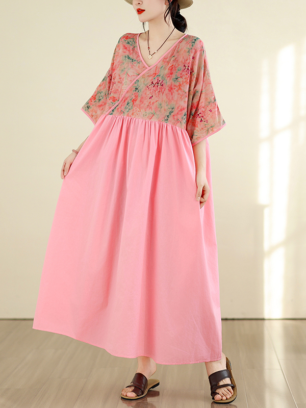 Retro stijl katoen-linnen V-ha - Summer Clothing New Look recensie en prijs