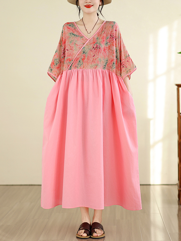 Retro stijl katoen-linnen V-ha - Summer Clothing New Look recensie en prijs